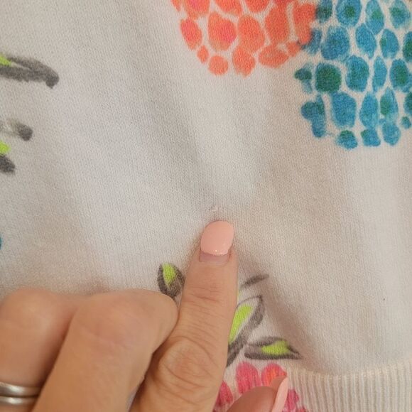 Merona Pineapple Print Button Front Cardigan Size Medium - Picture 11 of 12